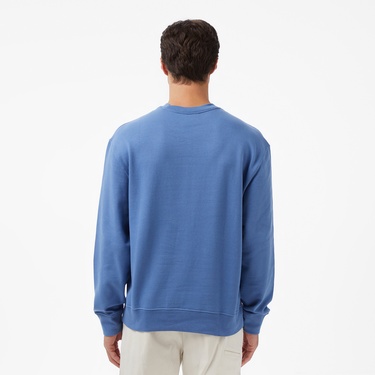  Calvin Klein Terry Badge Erkek Mavi Sweatshirt