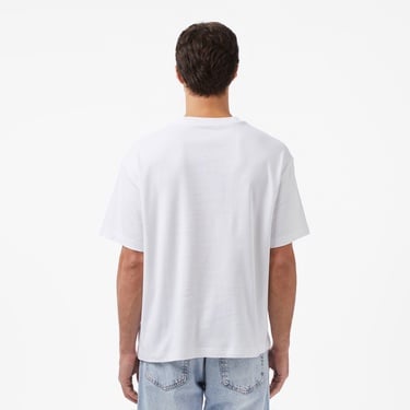  Calvin Klein Fashion Logo Erkek Beyaz T-Shirt