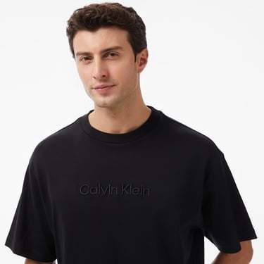  Calvin Klein Fashion Logo Erkek Siyah T-Shirt