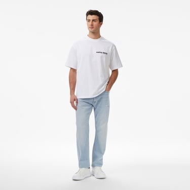  Calvin Klein Bauhaus Grap Erkek Beyaz T-Shirt