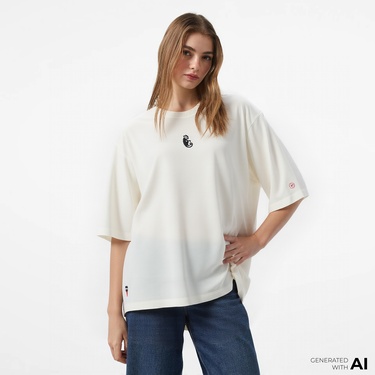  UNITED4 x Monkey Project We Are Family Unisex Beyaz T-Shirt