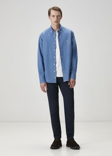  Beymen Club Erkek Kırık Beyaz Logo Baskılı T-shirt