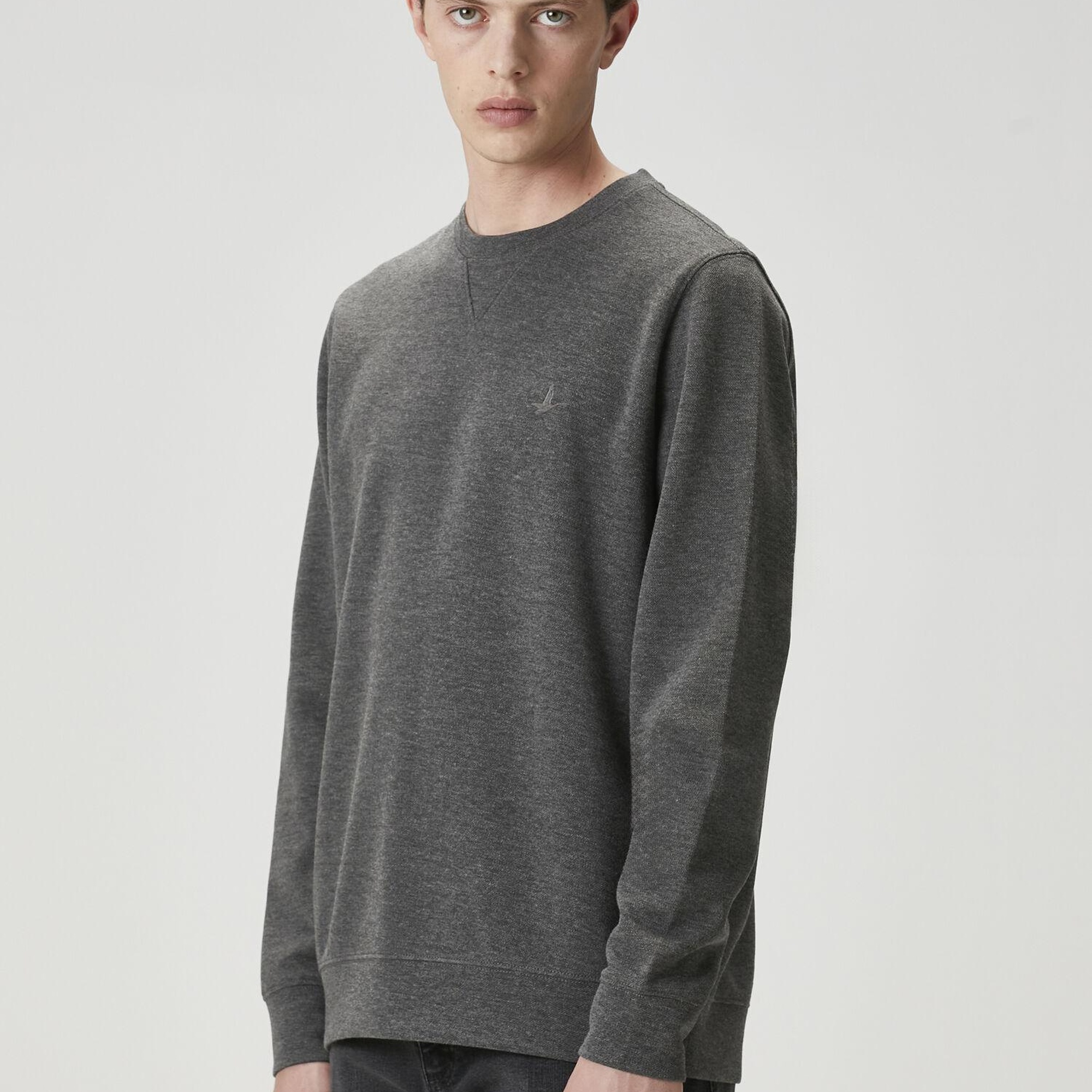 Beymen Club Erkek Gri Melanj Basic Sweatshirt