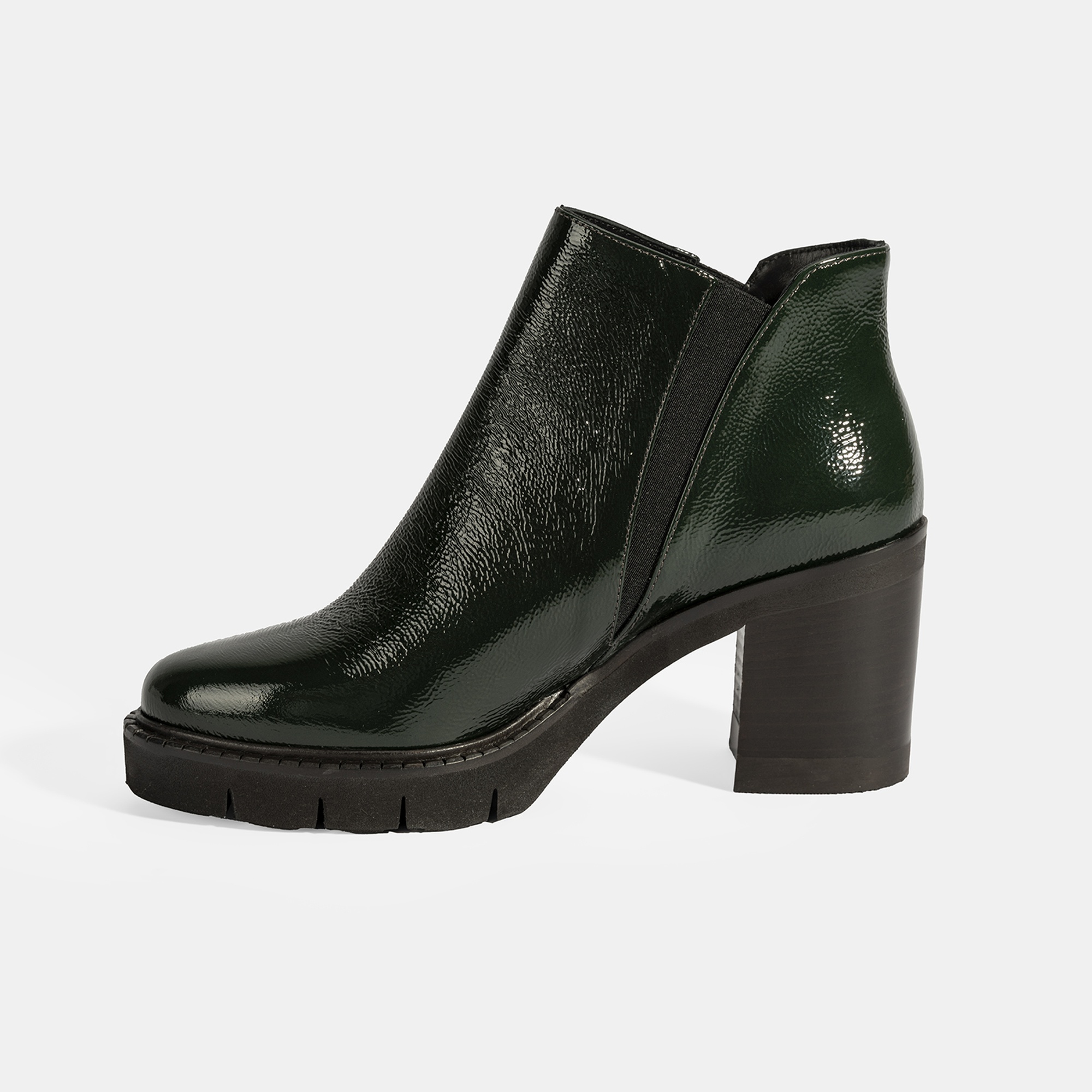 Luca Grossi Kadın Yeşil Platform Topuklu Rugan Bot