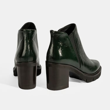  Luca Grossi Kadın Yeşil Platform Topuklu Rugan Bot