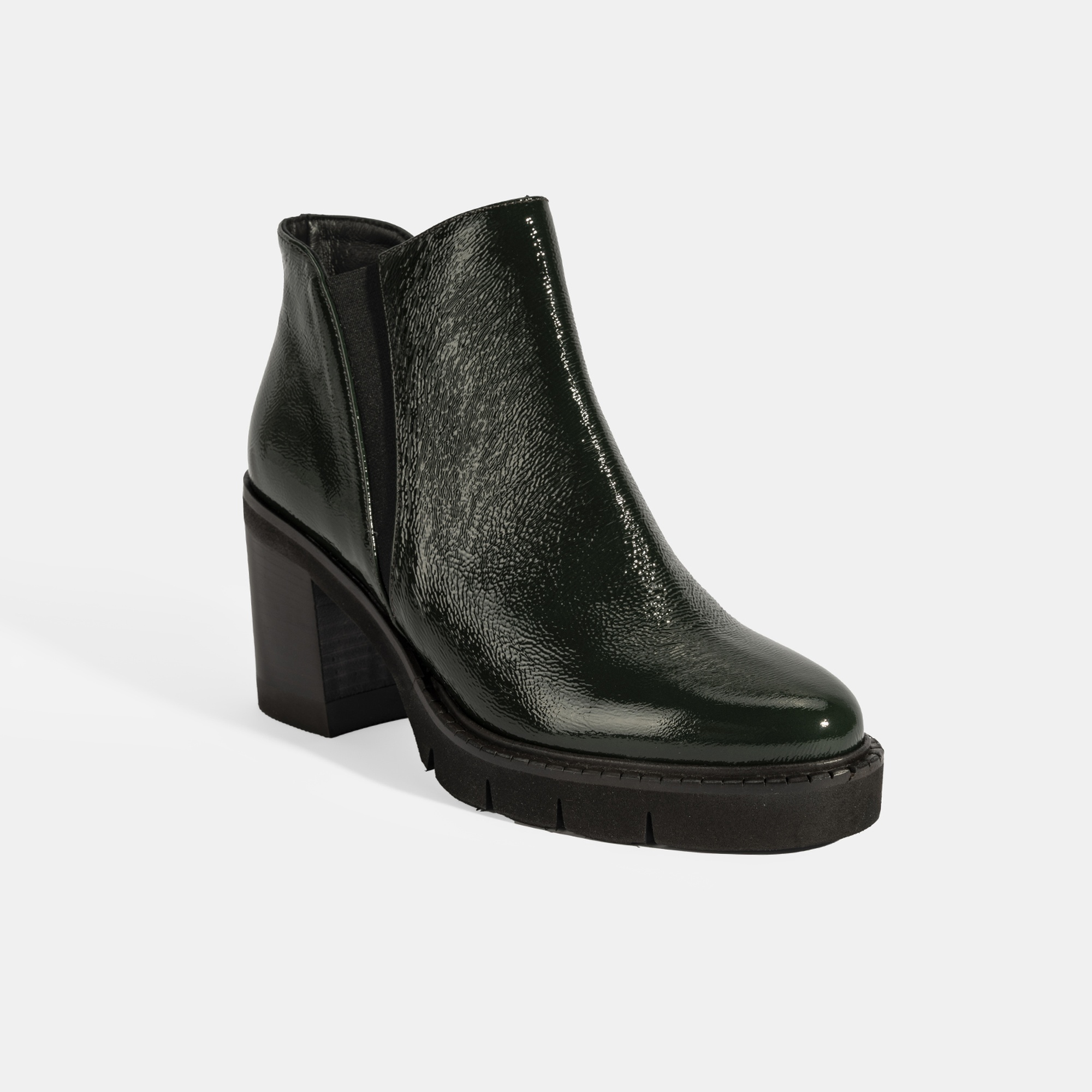 Luca Grossi Kadın Yeşil Platform Topuklu Rugan Bot