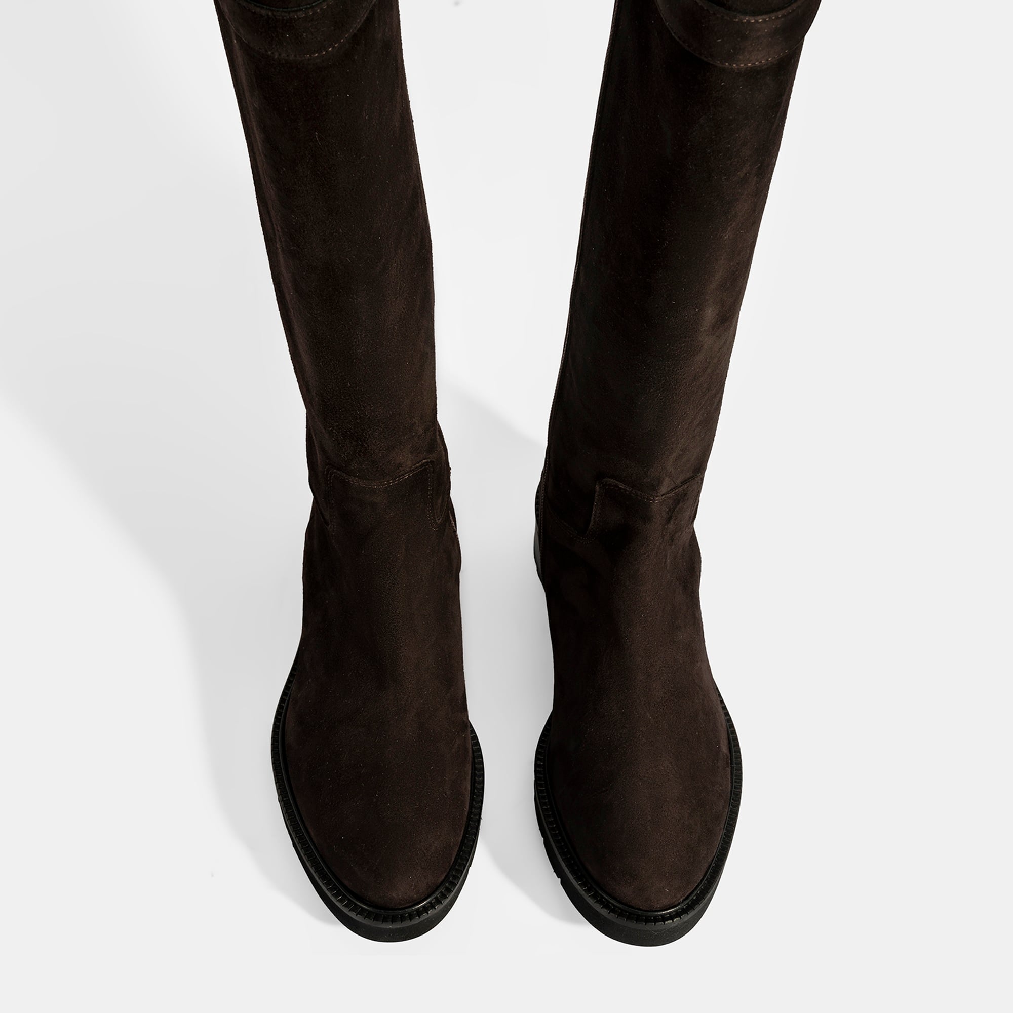 DESA Luca Grossi Kadın Kahve Metal Kilit Detaylı Süet Çizme