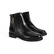 Luca Grossi Kadın Siyah Fermuarlı Deri Bot