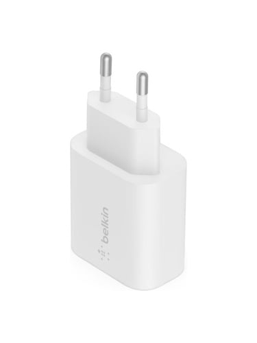  Belkin 25W USB-C PD PPS Şarj Adaptörü, Hızlı Şarj Özellikli - Beyaz