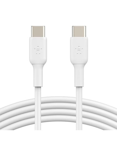  Belkin Boost Charge USB-C - USB-C Kablosu 1 m, 60w Beyaz CAB003BT1MWH