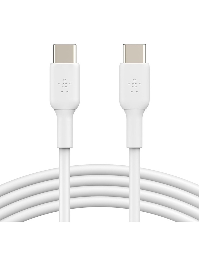  Belkin Boost Charge USB-C - USB-C Kablosu 1 m, 60w Beyaz CAB003BT1MWH