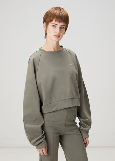  Beymen Club Kadın Nefti Crop Sweatshirt