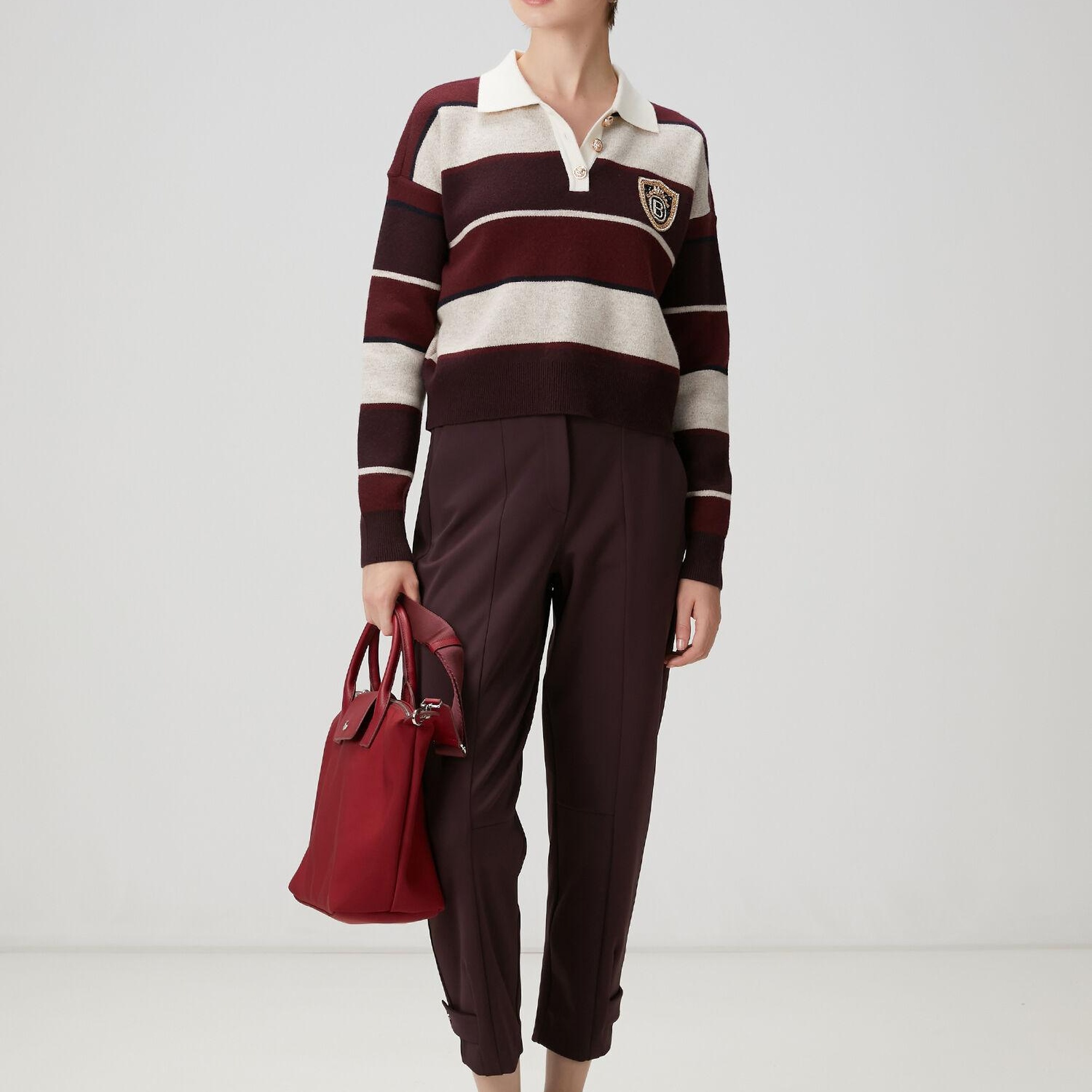 Beymen Club Kadın Bordo Scuba Jogger Pantolon