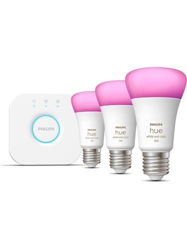  Philips Huewca 9W E27 Renkli Akıllı Ampul 3'lü Başlangıç Seti