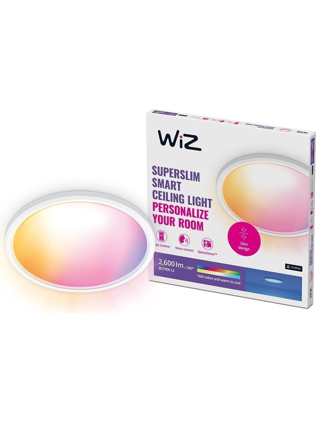  Wiz Superslim 22W Beyaz Sıva Üstü Rgb Akıllı LED Yuvarlak Panel Tavan Armatürü