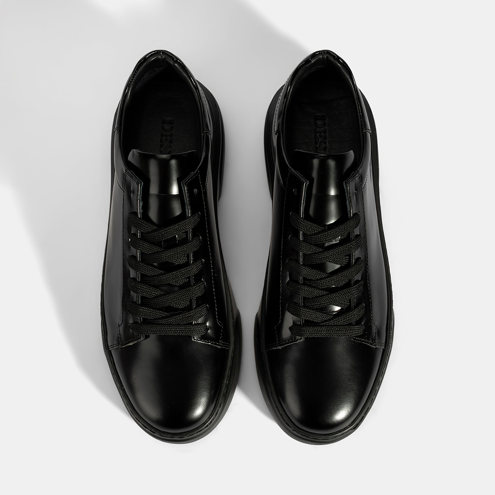 Erkek Siyah Bağcıklı Deri Günlük Ayakkabı