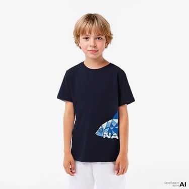  Nautica Erkek Çocuk Lacivert Regular Fit Baskılı T-Shirt