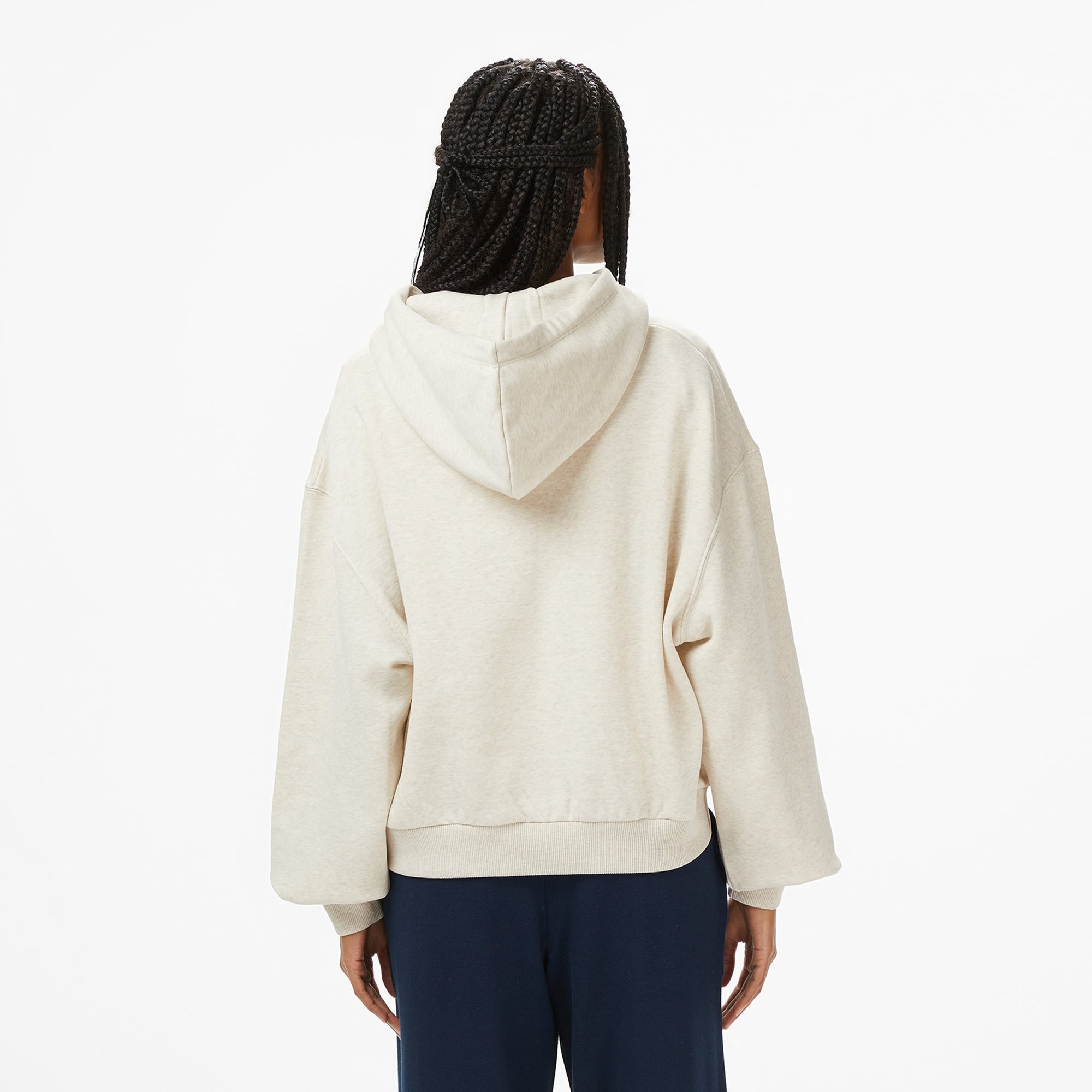 Tommy Hilfiger Classic Script Kadın Bej Hoodie