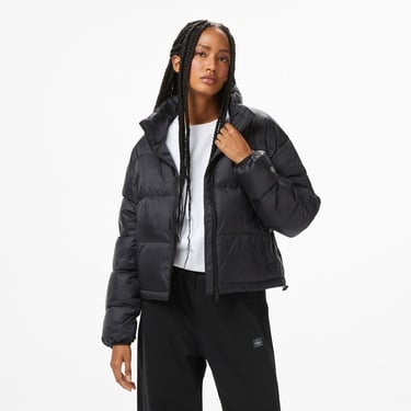  Calvin Klein Graphic Logo Puffer Kadın Siyah Ceket