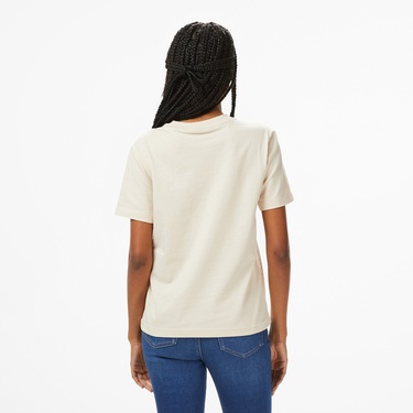  Calvin Klein Hero Classic Monologo Kadın Beyaz T-Shirt