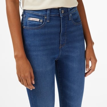  Calvin Klein High Rise Skinny Ankle Kadın Mavi Jean