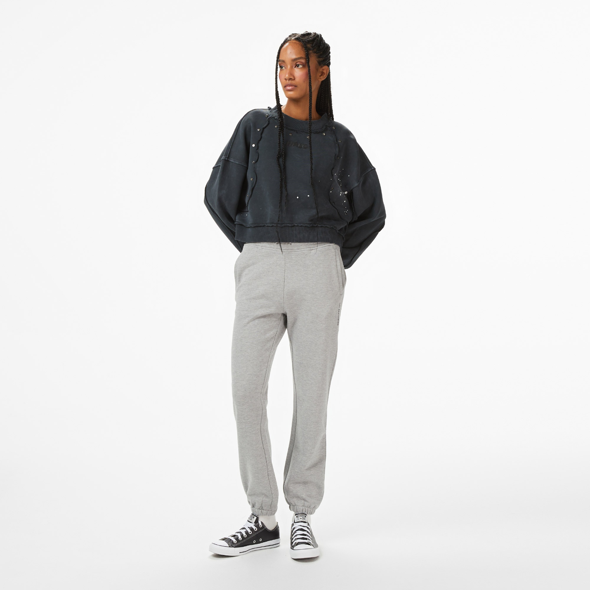 Les Benjamins Kadın Gri Eşofman Altı