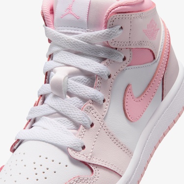  Jordan 1 Mid Çocuk Pembe Spor Ayakkabı