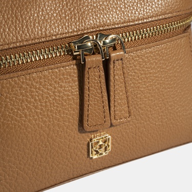  Kadın Taba Omuz Askılı Mini Deri El Çantası