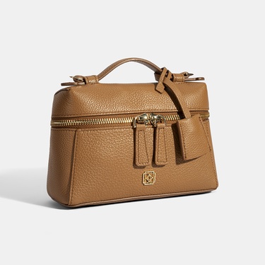  Kadın Taba Omuz Askılı Mini Deri El Çantası