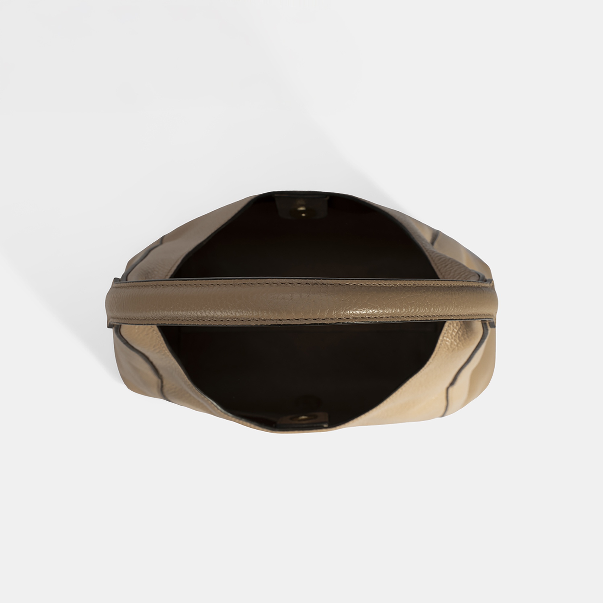 Kadın Bej Deri Omuz Çantası