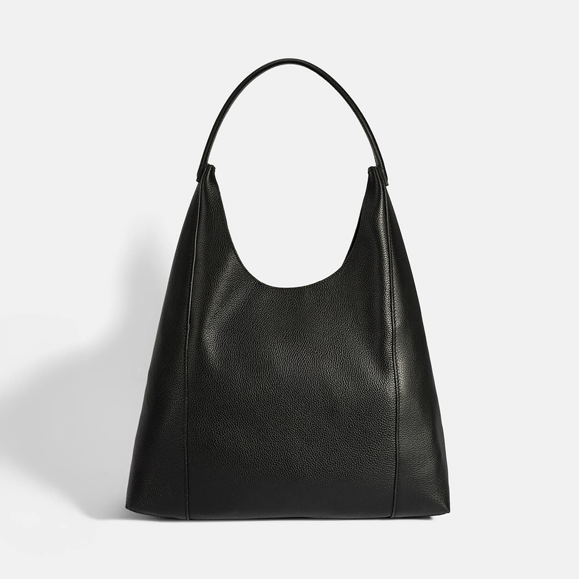 Kadın Siyah Deri Omuz Çantası