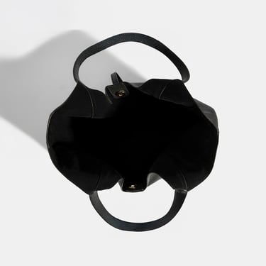  Kadın Siyah Deri Hobo Çanta