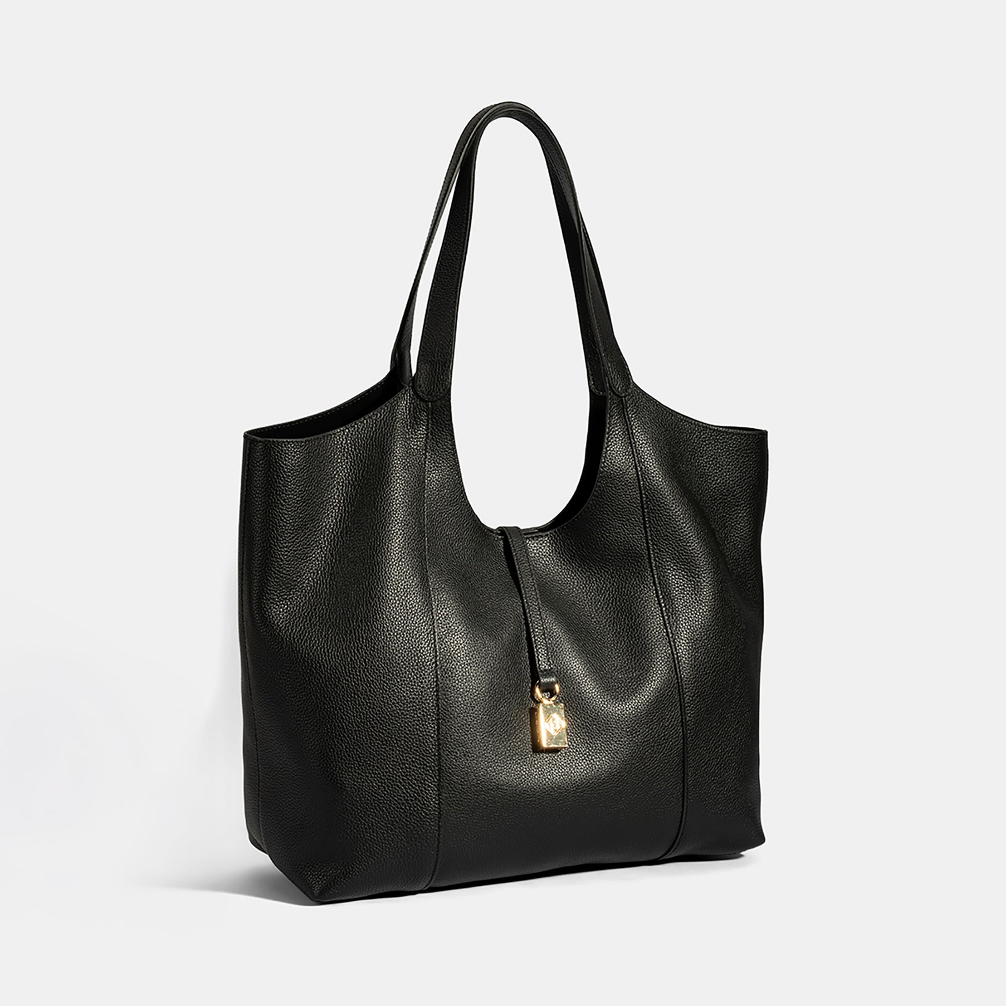 Kadın Siyah Deri Hobo Çanta