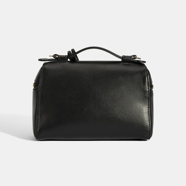  Kadın Siyah Mini Deri El Çantası