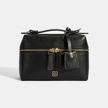  Kadın Siyah Mini Deri El Çantası