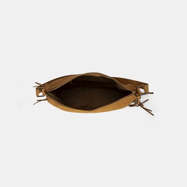  Kadın Taba Püskül Detaylı Süet Omuz Çantası