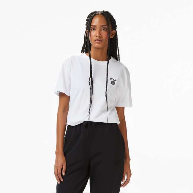  Ucla Bass Erkek Beyaz T-Shirt