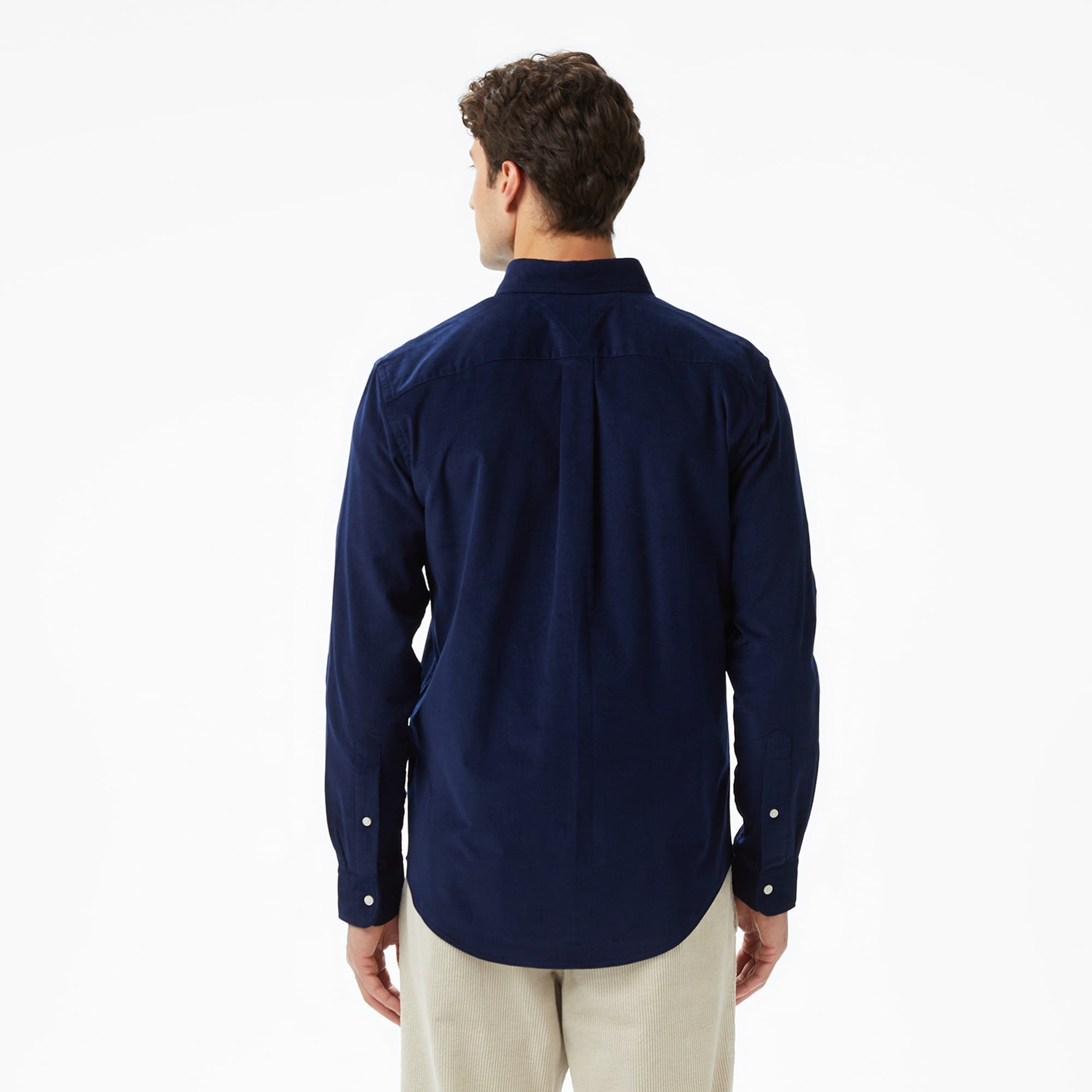 Tommy Hilfiger Solid Corduroy Erkek Mavi Gömlek