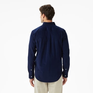  Tommy Hilfiger Solid Corduroy Erkek Mavi Gömlek