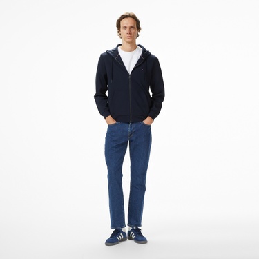  Tommy Hilfiger Essential İntechno Through Erkek Lacivert Kapüşonlu Ceket