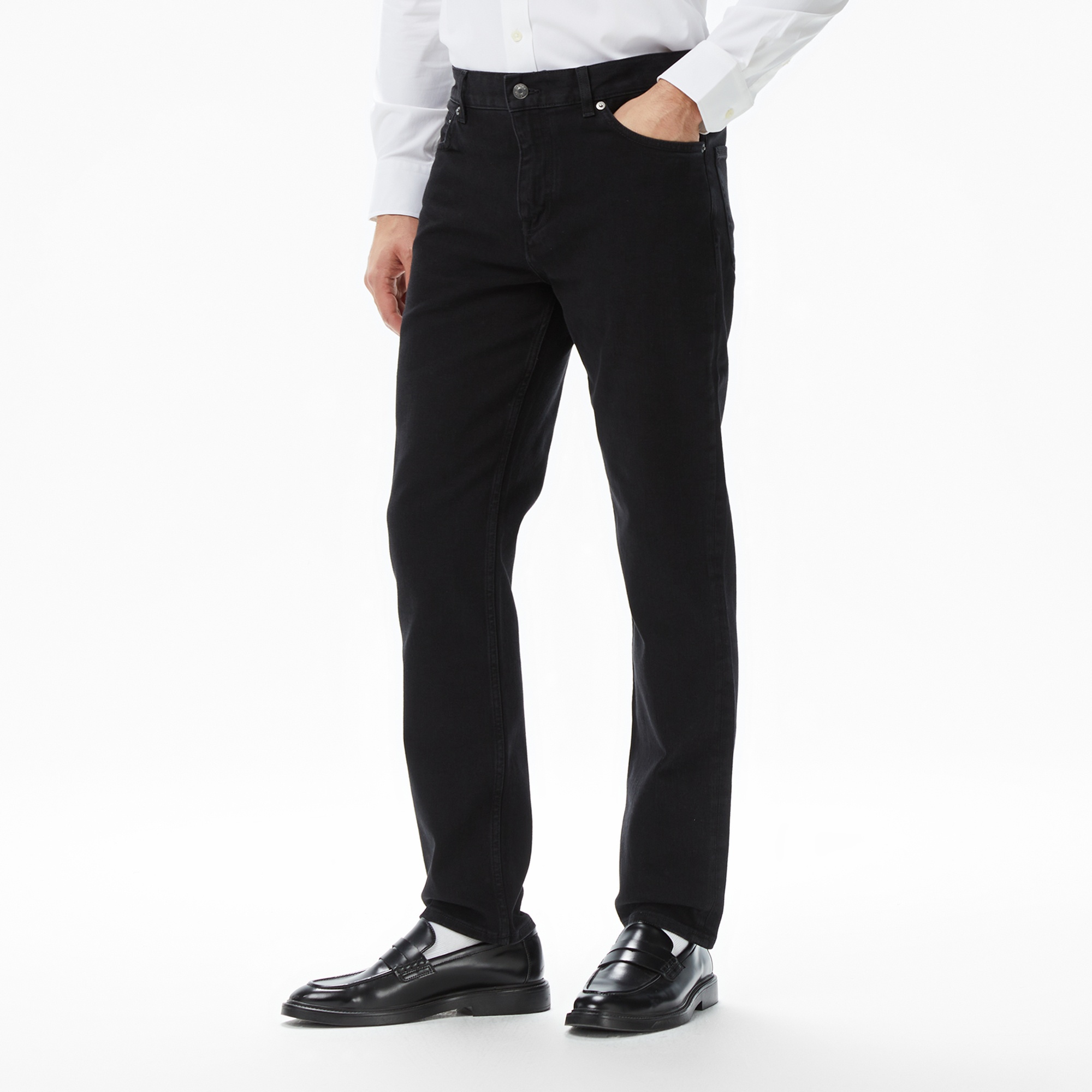 Tommy Hilfiger Straight Denton Croft Erkek Siyah Jean Pantolon