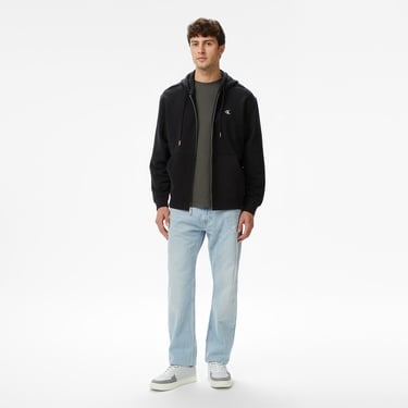  Calvin Klein Terry Monogram Erkek Siyah Sweatshirt