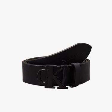  Calvin Klein Monogram Buckle Erkek Siyah Kemer