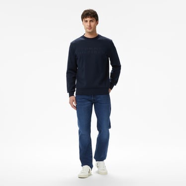  Tommy Hilfiger Nylon Applique İntechno Erkek Lacivert Sweatshirt