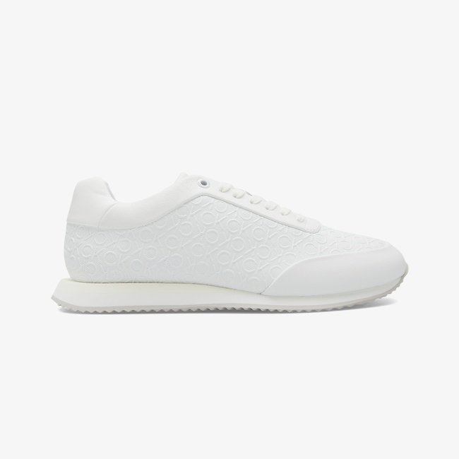  Calvin Klein Runner Lace Up Mono Kadın Beyaz Sneaker
