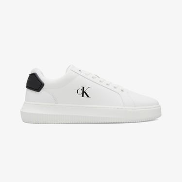  Calvin Klein Chunky Cupsole Patch  Erkek Beyaz Sneaker