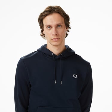  Fred Perry Tipped Hooded Erkek Lacivert Sweatshirt