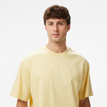  Calvin Klein Jersey Erkek Sarı T-Shirt