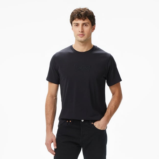  Levi's Graphic Crewneck Erkek Siyah T-Shirt