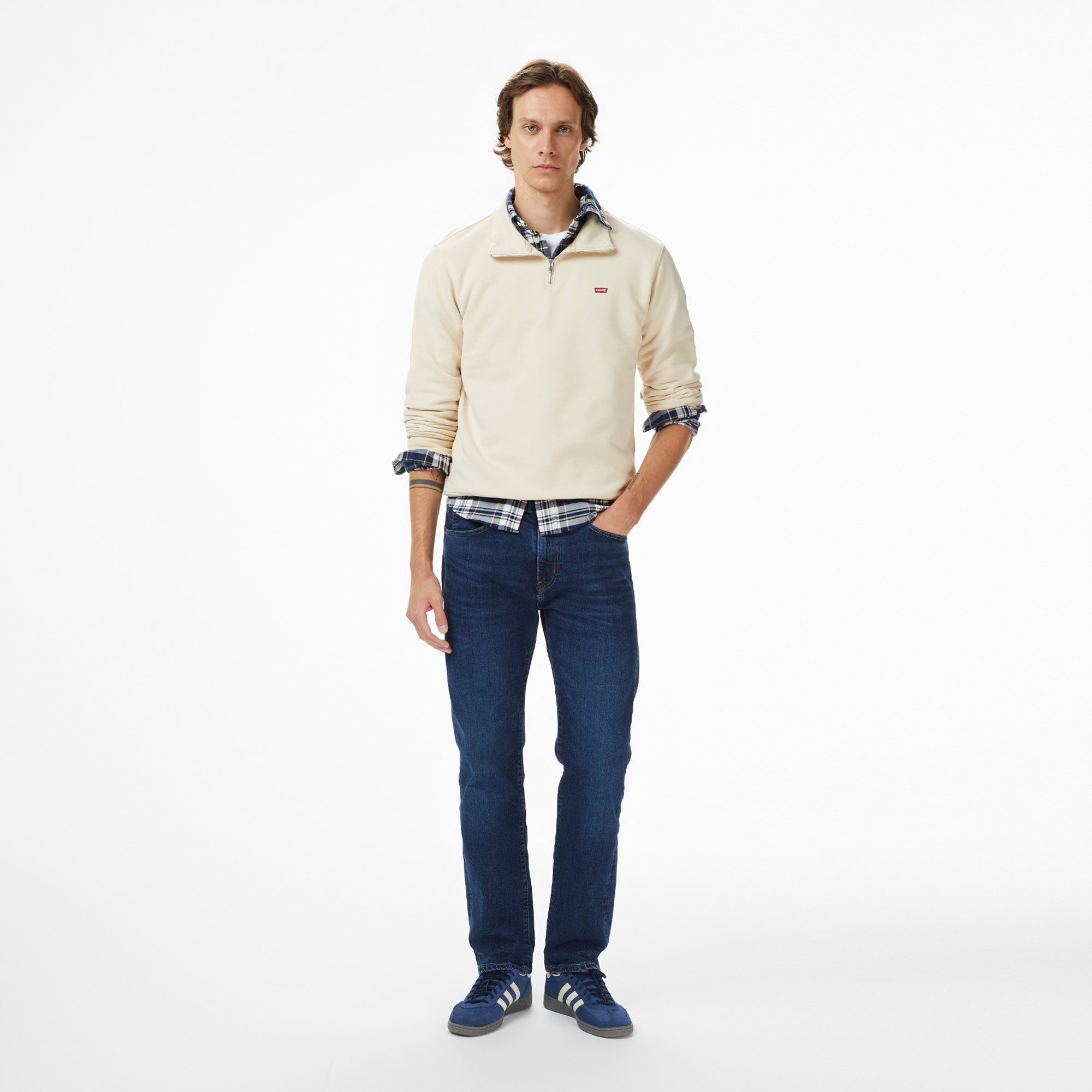 Levi's Original Erkek Beyaz Sweatshirt